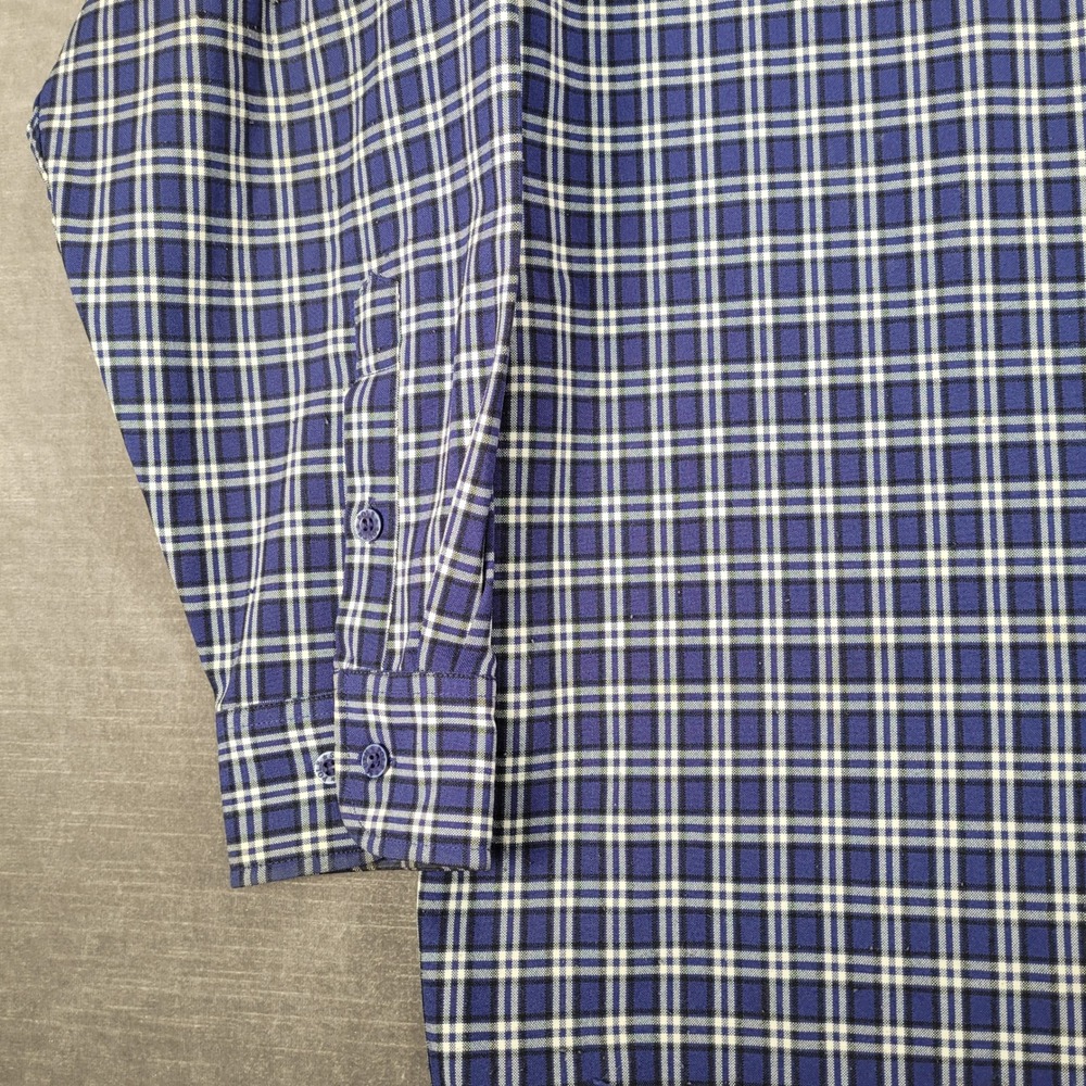 South Pole Y2K Plaid Shirt Long Sleeve‎ Button Up Pocket Front XL Grunge - Picture 9 of 16